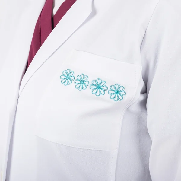 Delantal Blanco Área Médica Mujer Sport Mangas Puño - Estrella - Imagen 5