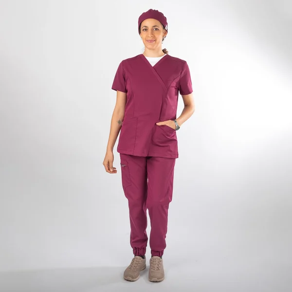 Blusa Clínica Burdeo Tecnólogo Mujer Entallada - Ale - Imagen 4