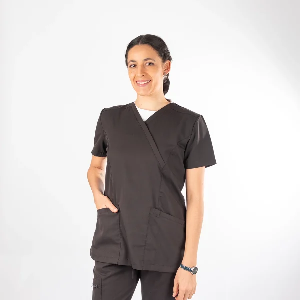 Blusa Clínica Negro Mujer