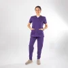 Blusa Clínica Morado Nutricionista Mujer Entallada - Ale - Imagen 4