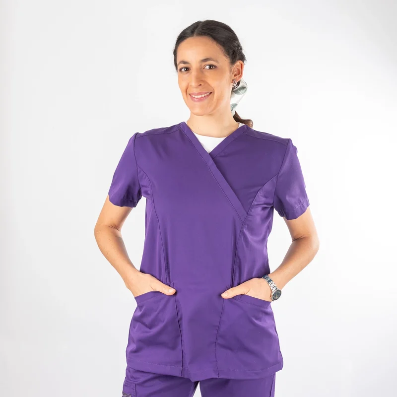 Blusa Clínica Morado Mujer