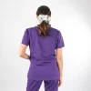 Blusa Clínica Morado Nutricionista Mujer Entallada - Ale - Imagen 2