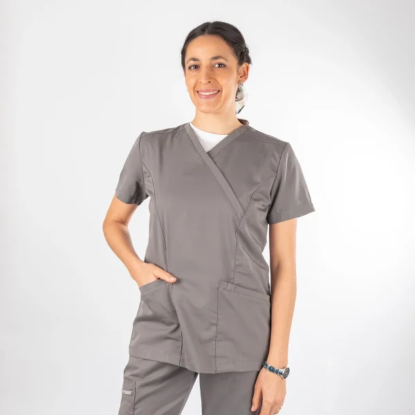 Blusa Clínica Gris Mujer