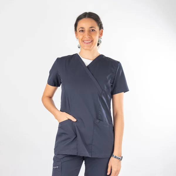 Blusa Clínica Azul Marino Mujer