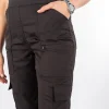 Pantalón Clínico Negro Área Médica Mujer Media Cintura Elasticada - Carla - Imagen 4