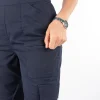 Pantalón Clínico Azul Marino Área Médica Mujer Media Cintura Elasticada - Carla - Imagen 4