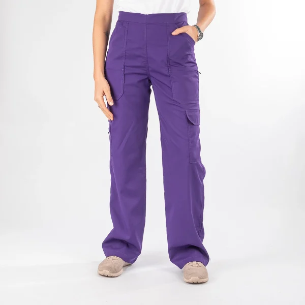 Pantalón Clínico Morado Mujer