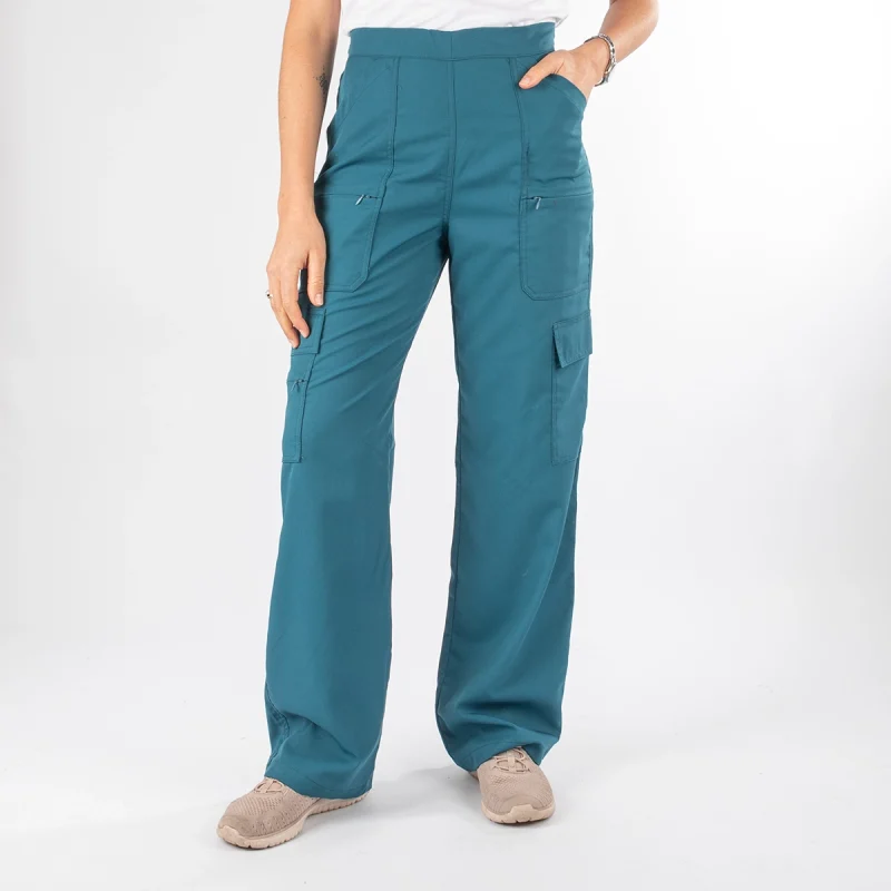 Pantalón Clínico Verde Petróleo Mujer