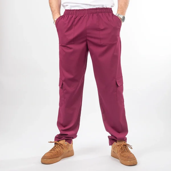 Pantalón Clínico color burdeo Modelo Benjamin