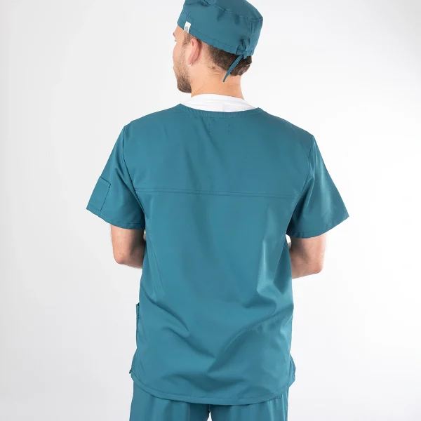 Polera Clínica Verde Petroleo Hombre Felipe