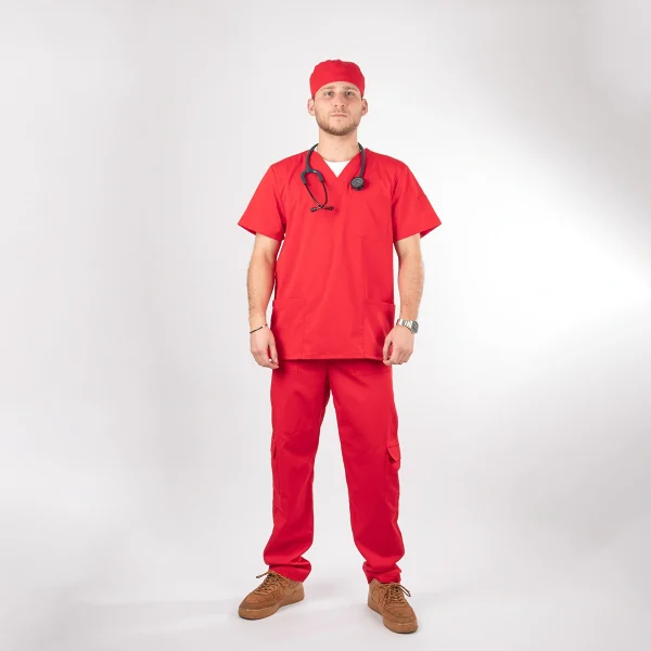 Pantalón Clínico color rojo Modelo Benjamin