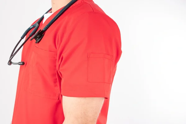 Polera Clínica Roja Hombre Felipe