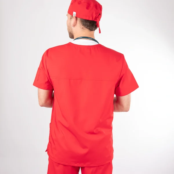 Polera Clínica Roja Hombre Felipe