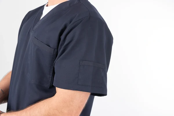 Polera Clínica Azul Marino Hombre Felipe