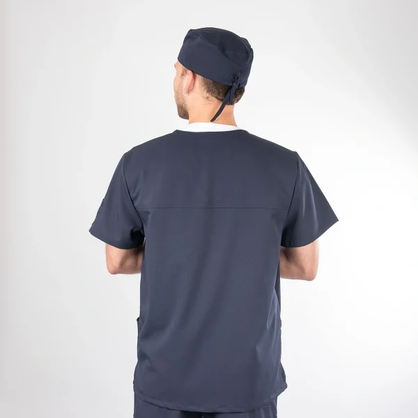 Polera Clínica Azul Marino Hombre Felipe