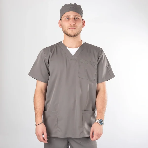 Polera Clínica Hombre Gris Felipe