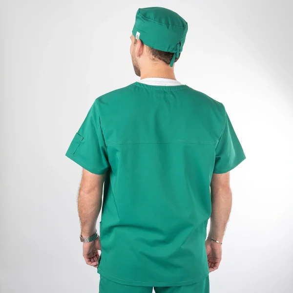 Polera Clínica Verde Esmeralda Hombre Felipe