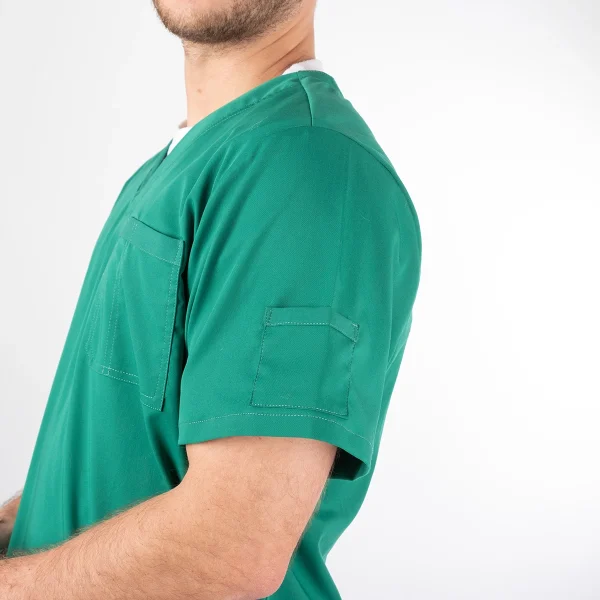 Polera Clínica Verde Esmeralda Hombre Felipe