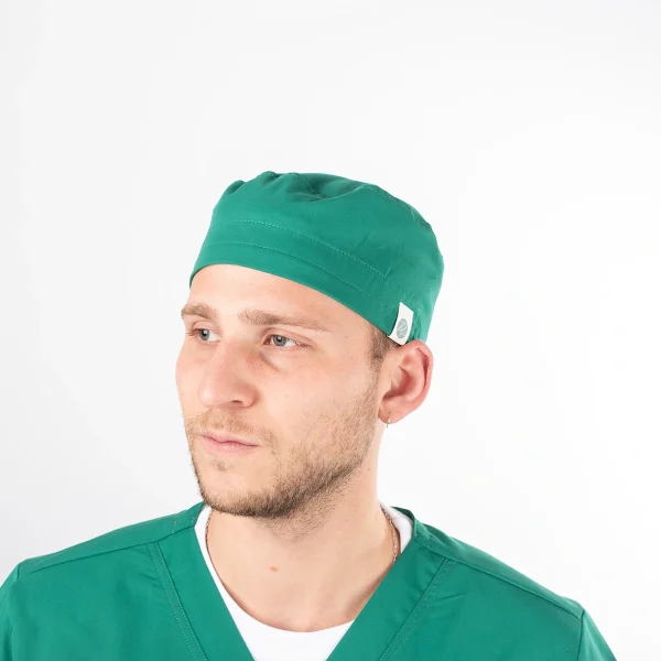 Gorro Clínico Verde Área Médica Unisex con Amarras - Imagen 5