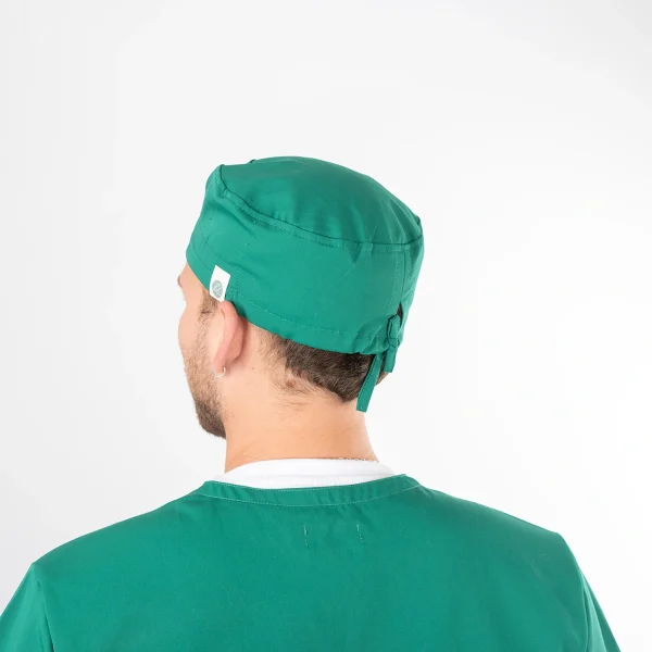 Gorro Clínico Verde Área Médica Unisex con Amarras - Imagen 4