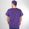 Polera Clínica Morada Hombre Felipe