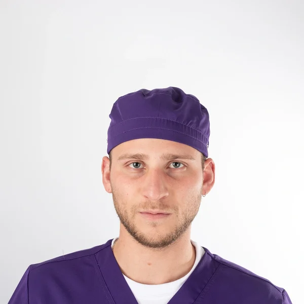 Gorro Clínico Morado Amarras