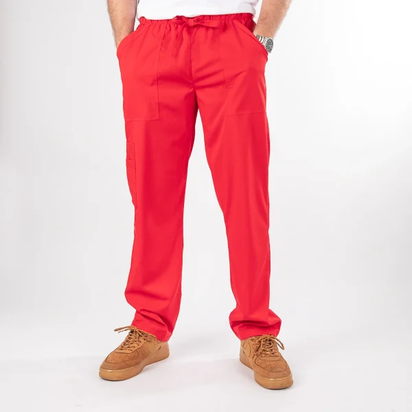 Pantalón Clínico Unisex rojo