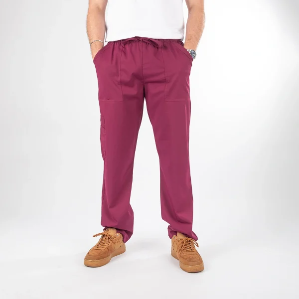 Pantalón Clínico Unisex Burdeo Tecnólogo