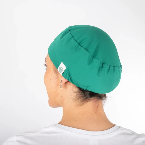 Gorro Clínico Verde Área Médica Unisex con Elástico - Imagen 2