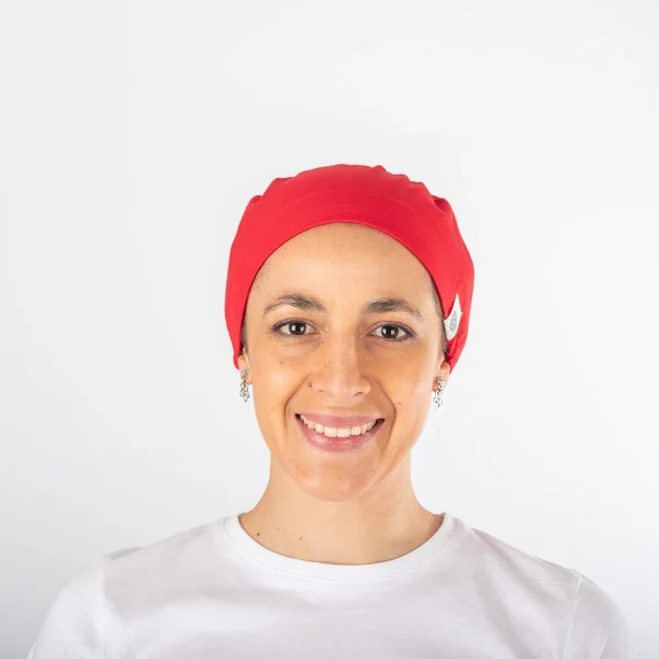 Gorro Clínico Rojo Elástico