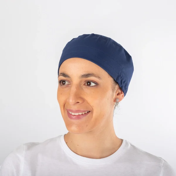 Gorro Clínico Azul Francia Área Médica Unisex con Elástico - Imagen 3