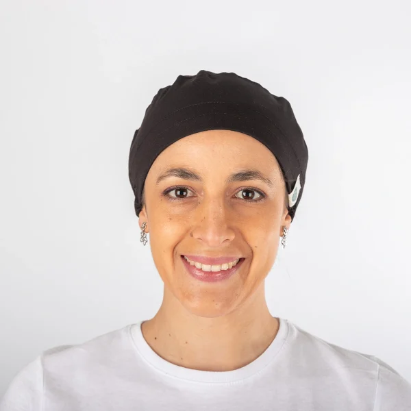 Gorro Clínico Negro Elástico