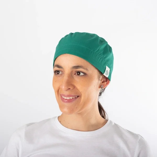 Gorro Clínico Verde Área Médica Unisex con Amarras - Imagen 3