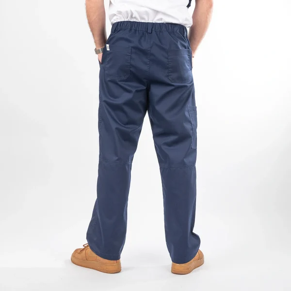 Pantalón Clínico azul marino en gabardina Modelo Lucas