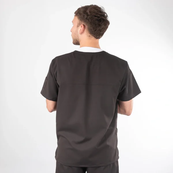 Polera Clínica Negra Hombre Felipe