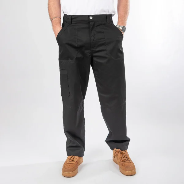Pantalón Clínico color negro en Gabardina Lucas
