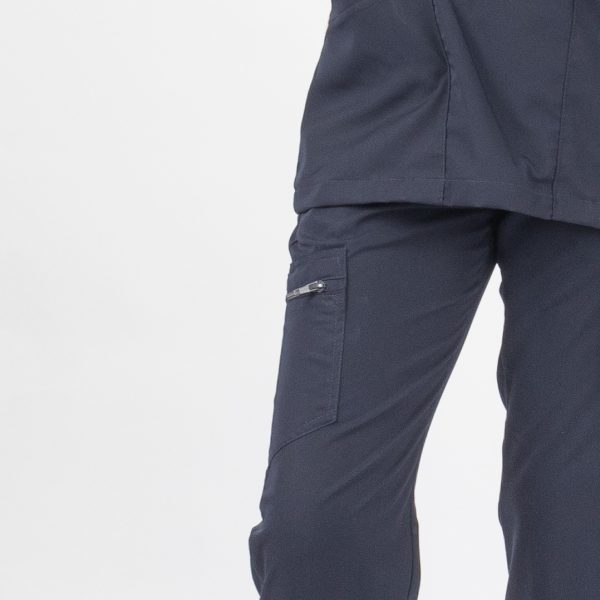 Pantalón Clínico Azul Marino Área Médica Mujer a la Cintura - Javi - Imagen 4