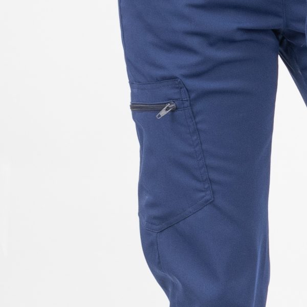 Pantalón Clínico Azul Francia Área Médica Mujer a la Cintura - Javi - Imagen 4