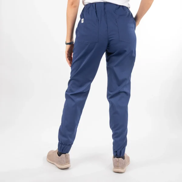 Pantalón Clínico Azul Francia Área Médica Mujer a la Cintura - Javi - Imagen 3