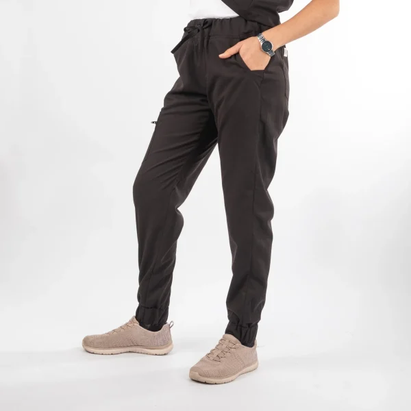 Pantalón Clínico Negro Área Médica Mujer a la Cintura - Javi - Imagen 2