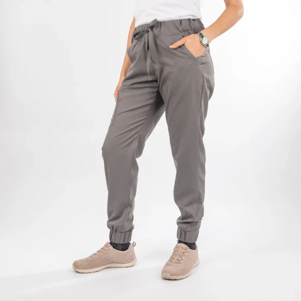 Pantalón Clínico Gris Área Médica Mujer a la Cintura - Javi - Imagen 2