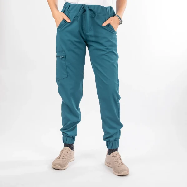 Pantalón Clínico Verde Petróleo