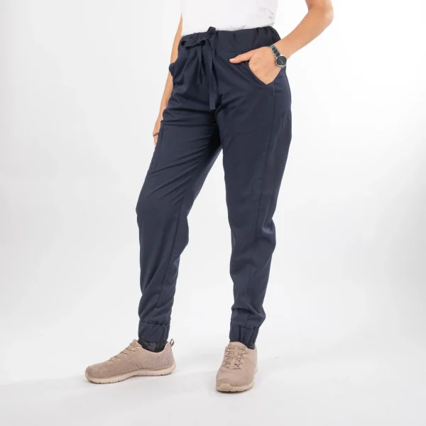 Pantalón Clínico Azul Marino Área Médica Mujer a la Cintura - Javi - Imagen 2