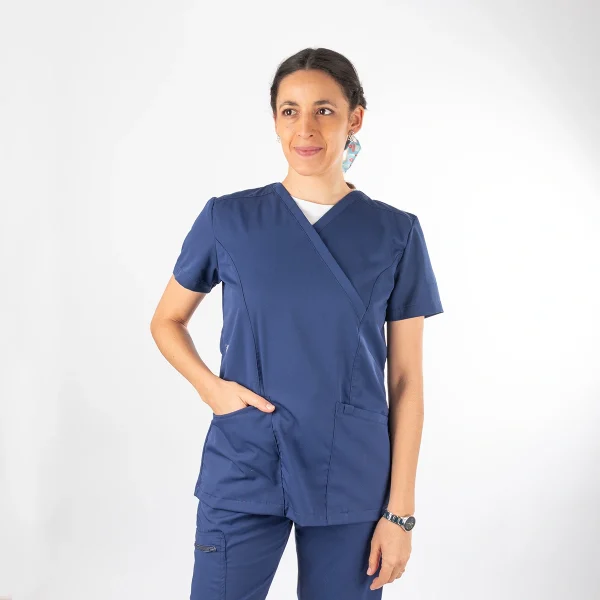 Blusa Clínica Azul Francia Mujer