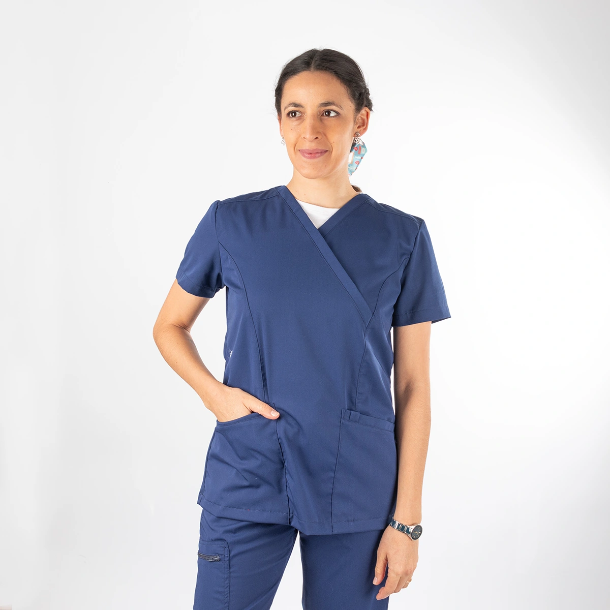 Blusa Clínica Azul Francia Mujer