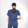 Blusa Clínica Azul Francia Área Médica Mujer Entallada - Ale - Imagen 3