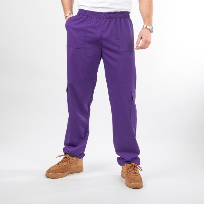 Pantalón Clínico Morado Cargo