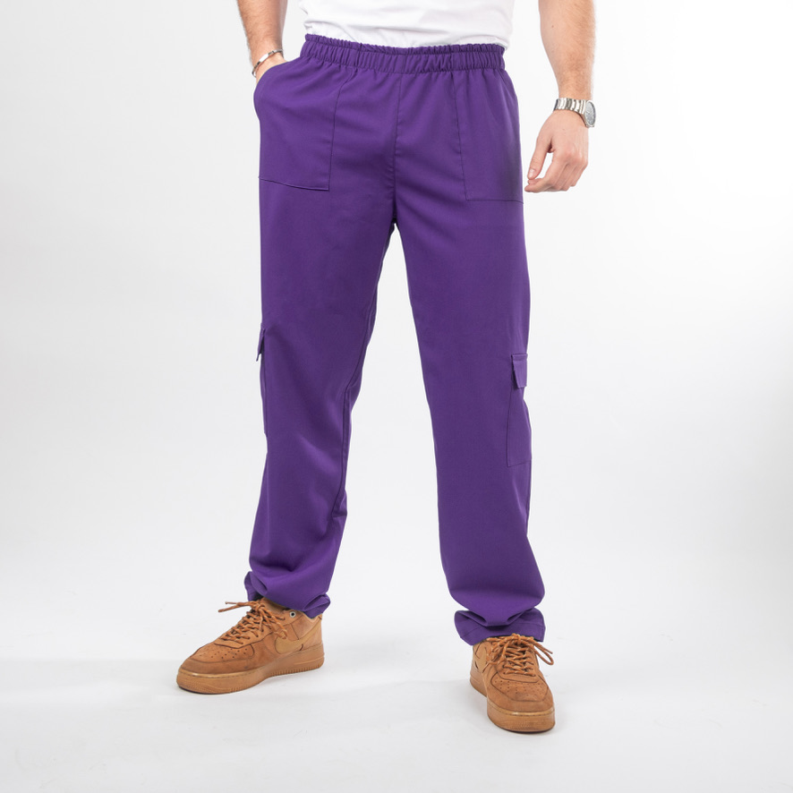 Pantalón Clínico Morado Cargo
